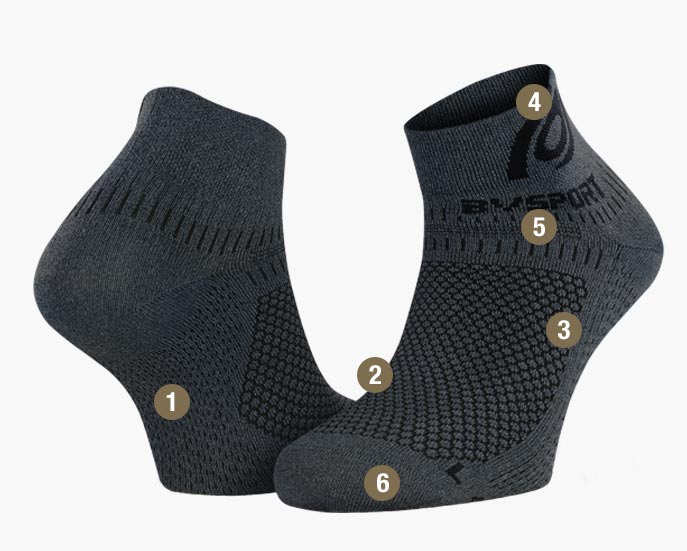 Socks Light 3D heather grey